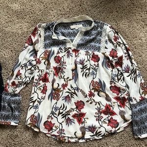 Loft floral blouse